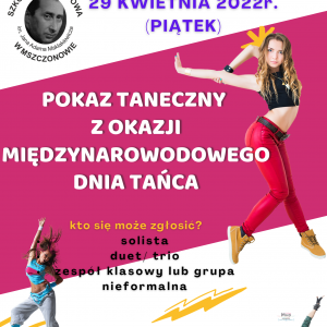 Międzynarodowy Dzień Tańca - Plakat